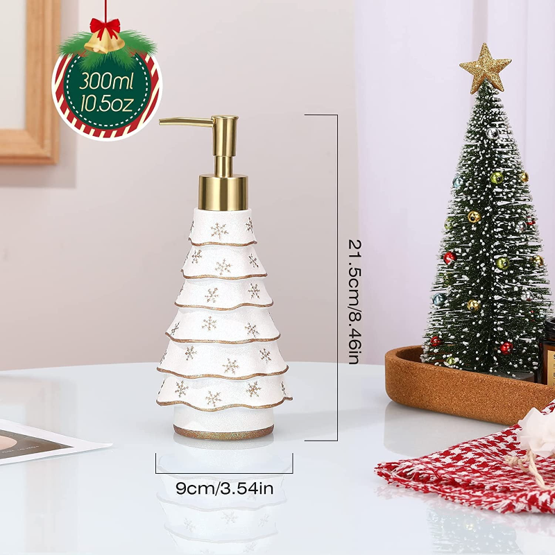 Christmas Tree-Shaped Liquid Soap Dispenser