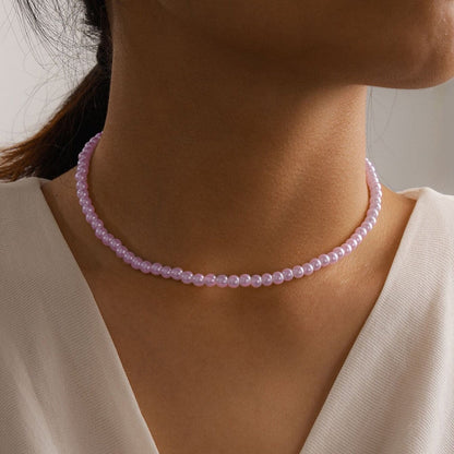 Flower Shell Love Beaded Neck Chain