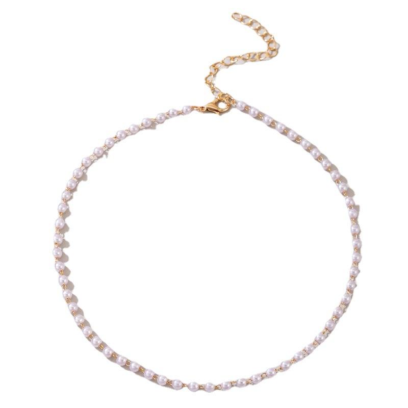 Flower Shell Love Beaded Neck Chain