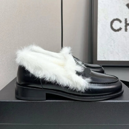 Goat Suede Lambskin Shoes